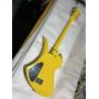 Custom Burny Mockingbird MG-145S HY Hide X Electric Guitar Yellow Heart w/ Sustainer, Japan Fernandes