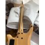 Custom 7 Strings Headless Electric Guitar with Fanned-fret Fingerboard, Ash Body with Burl Top Veneer, Active Pickups, Accept Guitar OEM