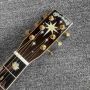 Custom Martin D-300 Style 41 Inch All Solid Wood Dreadnought Acoustic Guitar AAA Spruce Rosewood Body Ebony Fingerboard Real Abalone Inlay Natural Bone Customized 